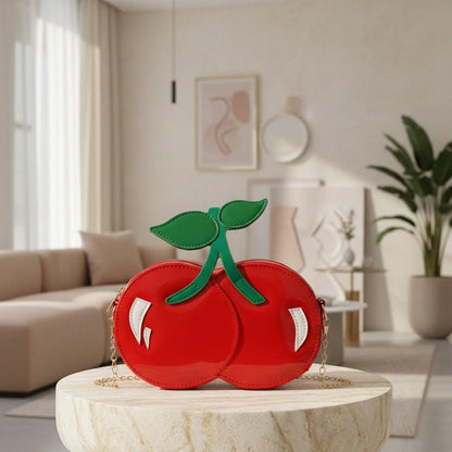 Red Tomato Shoulder Bag, Novelty Fruit Purse, Cute Tomato Crossbody Bag, Cherry Red Statement Handbag, Y2K Bag