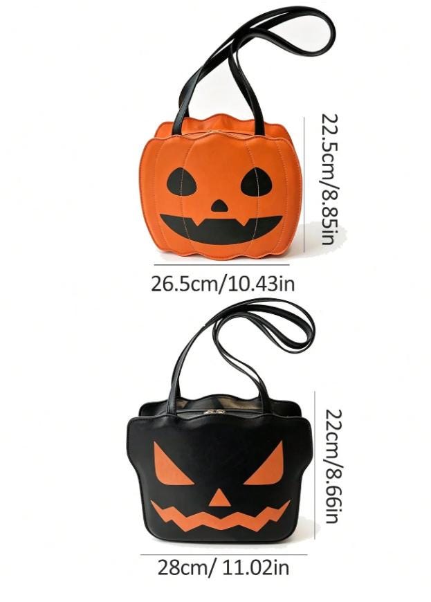 Pumpkin Crossbody Bag, Halloween Shoulder Purse, Jack O Lantern Bag, Orange Fall Purse, Spooky Autumn Accessory