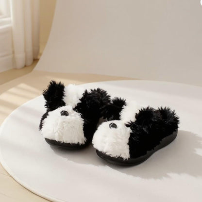 Panda Slippers, Cute Fuzzy House Shoes, Plush Animal Slippers, Cozy Indoor Slippers