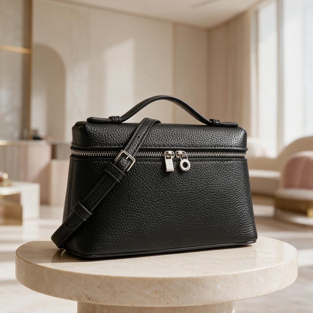 Black Structured Crossbody Bag, Boxy Shoulder Purse, Zipper Handbag, Top Handle Bag, Minimalist Everyday Crossbody